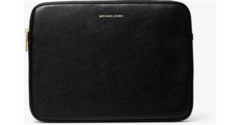 michael kors pebbled leather 13 inch laptop case|Michael Kors hudson laptop case.